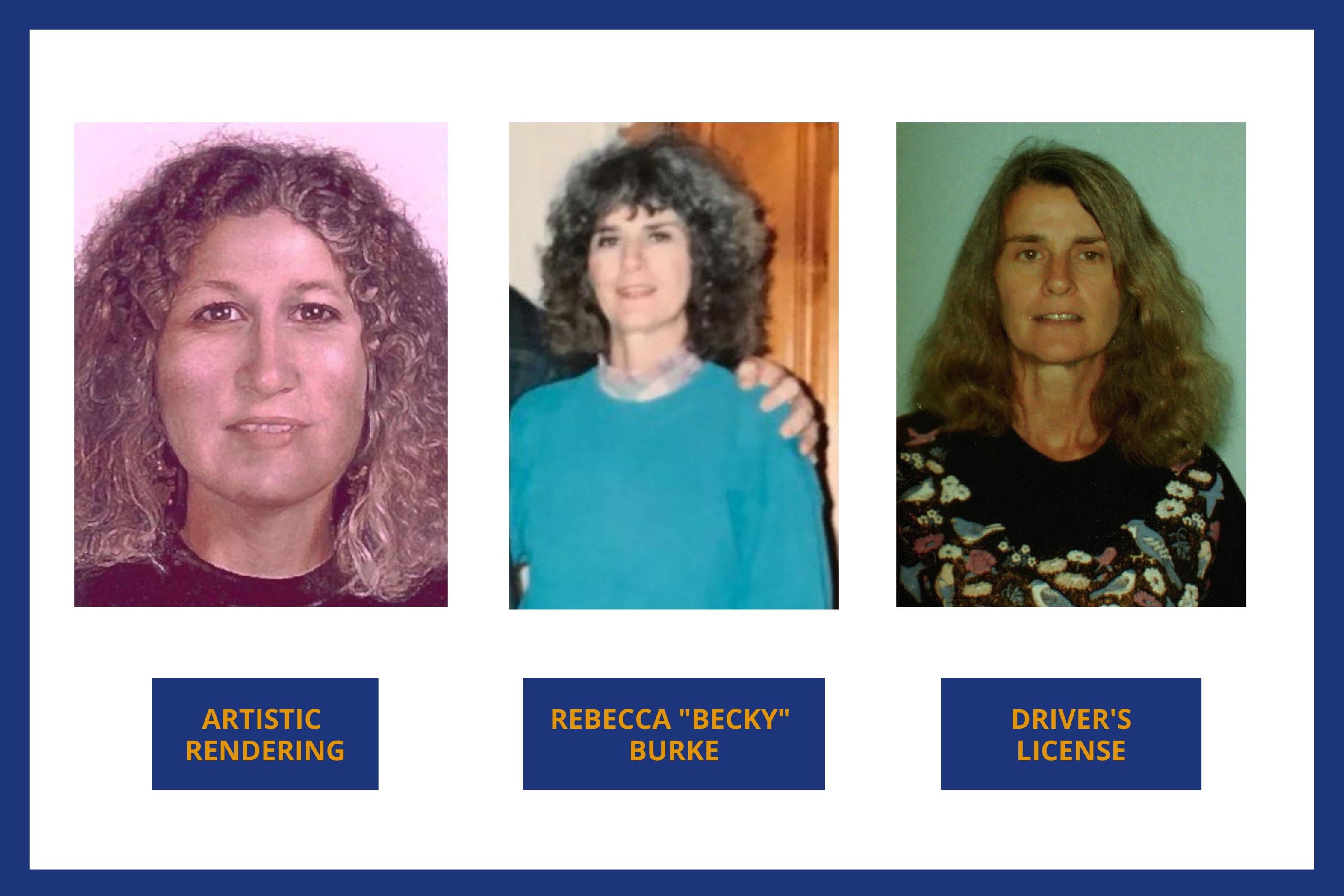 Becky Burke Cold Case Rendering and Photos